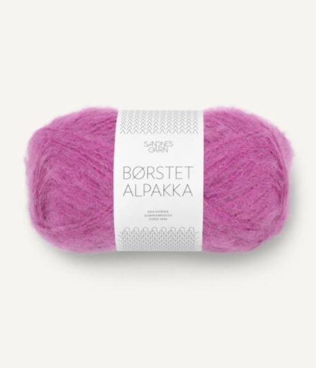 Borstad Alpakka Magenta 4628